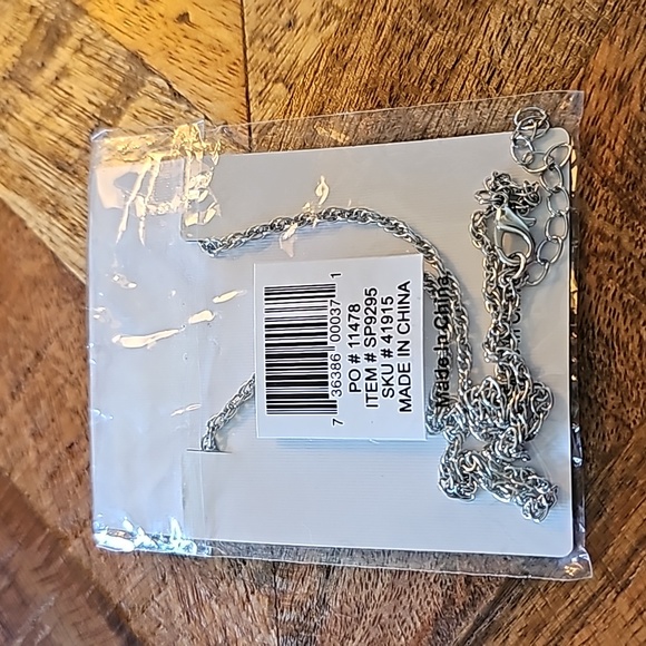 Genuine turquoise heart pendant necklace silver tone - Picture 4 of 4